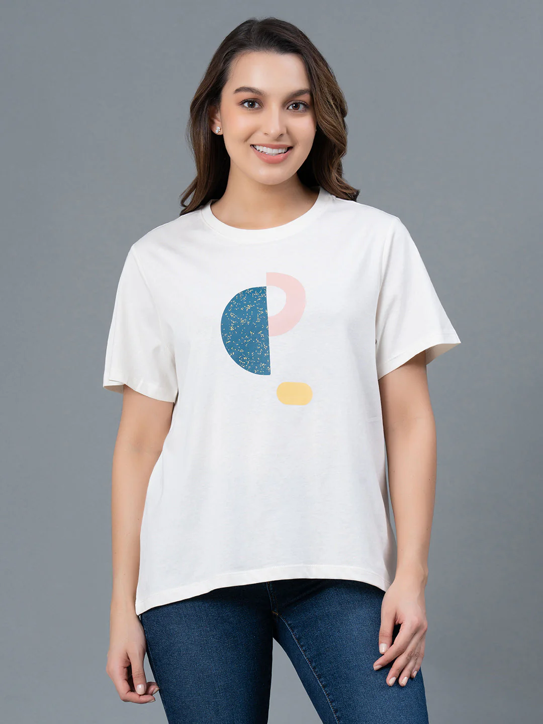 Casual Graphic Print Cotton T-Shirt