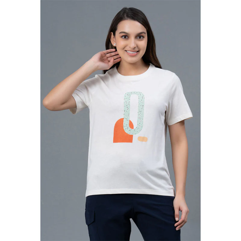 Casual Half Sleeves Cotton T-Shirt for Women
