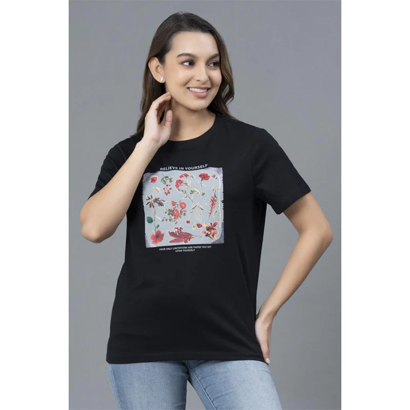 Casual Round Neck T-Shirt for Women