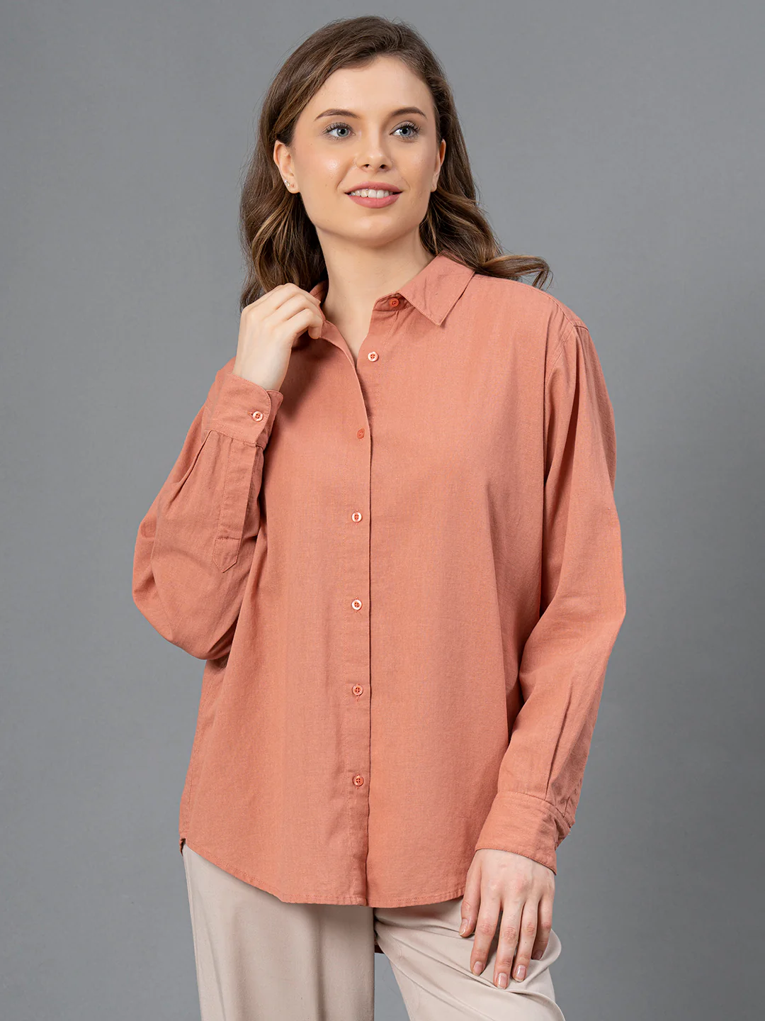 Cotton Collar Shirt for Women's