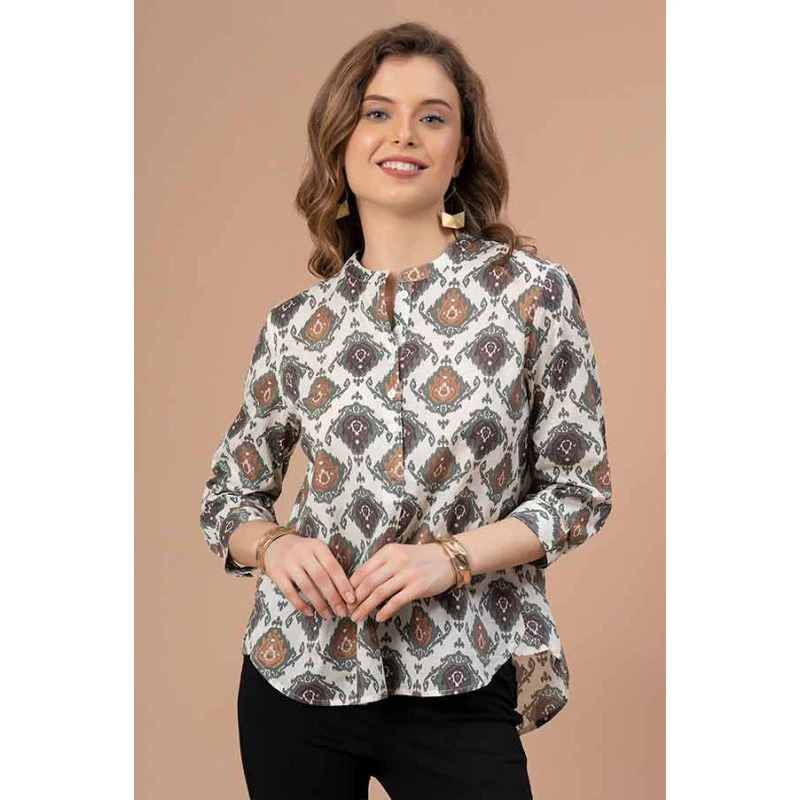 Ivory Blouse Top for Women