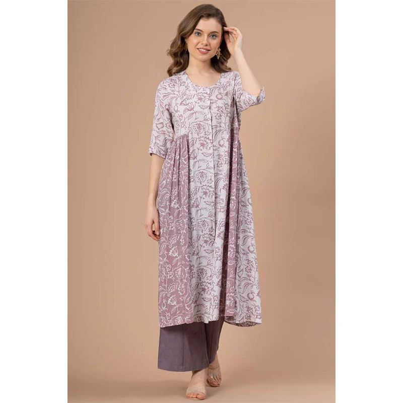 Printed Rayon Kurta for Women