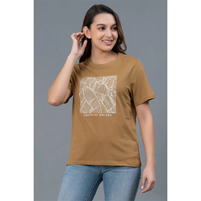 Round Neck Cotton T-Shirt for Women