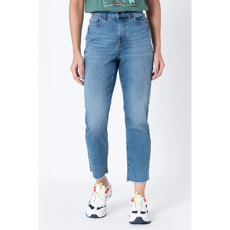 Women's Blue Straight Jeans