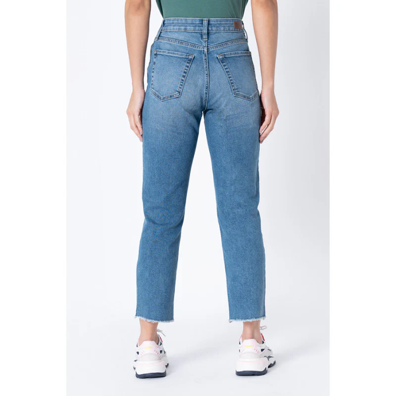Women's Blue Straight Jeans - Image 3