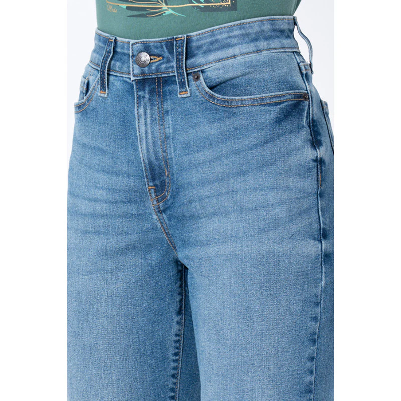 Women's Blue Straight Jeans - Image 4