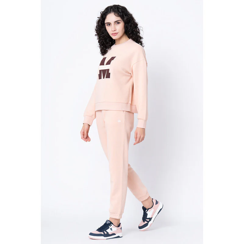 Women's Light Peach Solid Jogger - Image 5