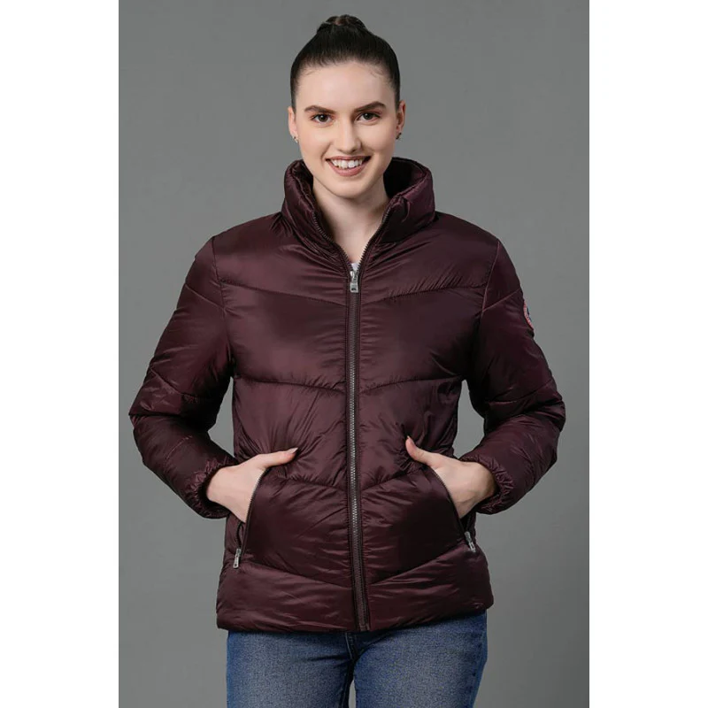Women's Wine Padded Jacket
