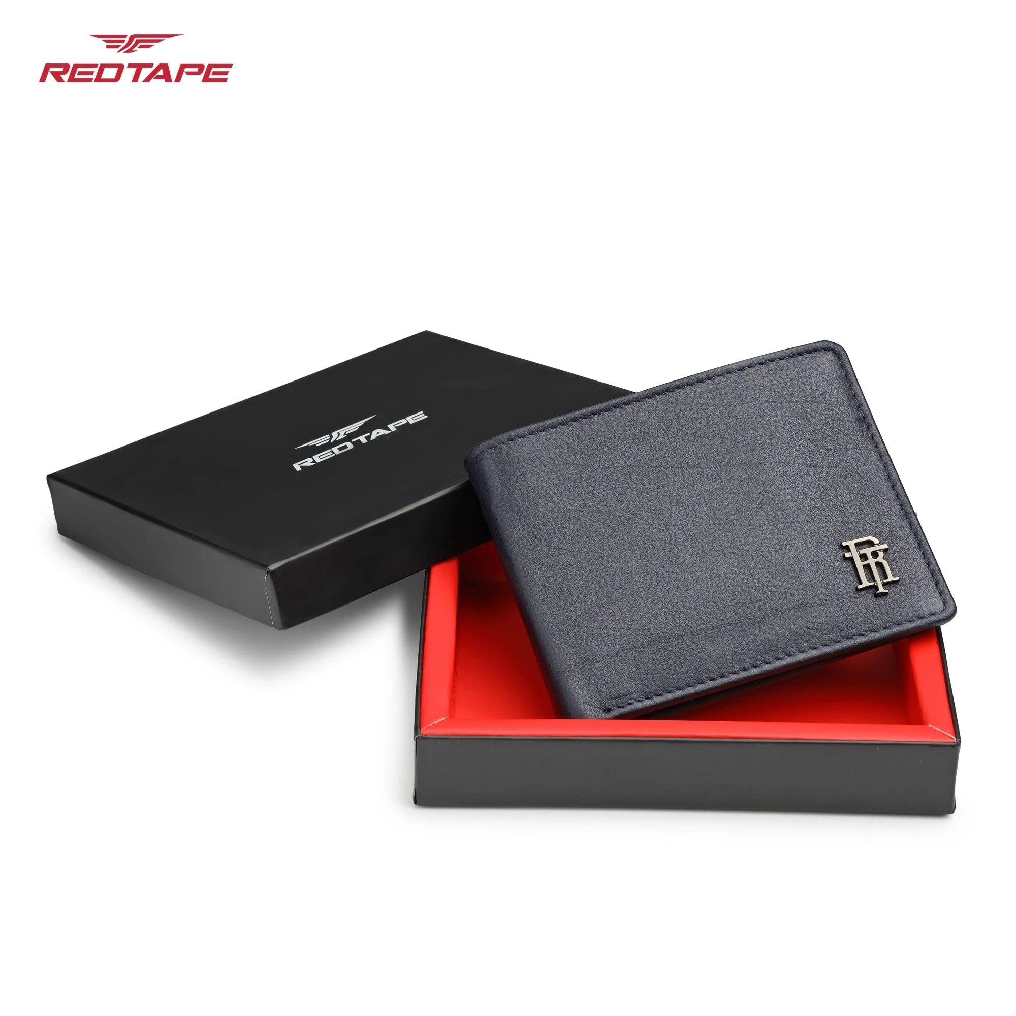 Navy Blue Genuine Leather Wallet for Men