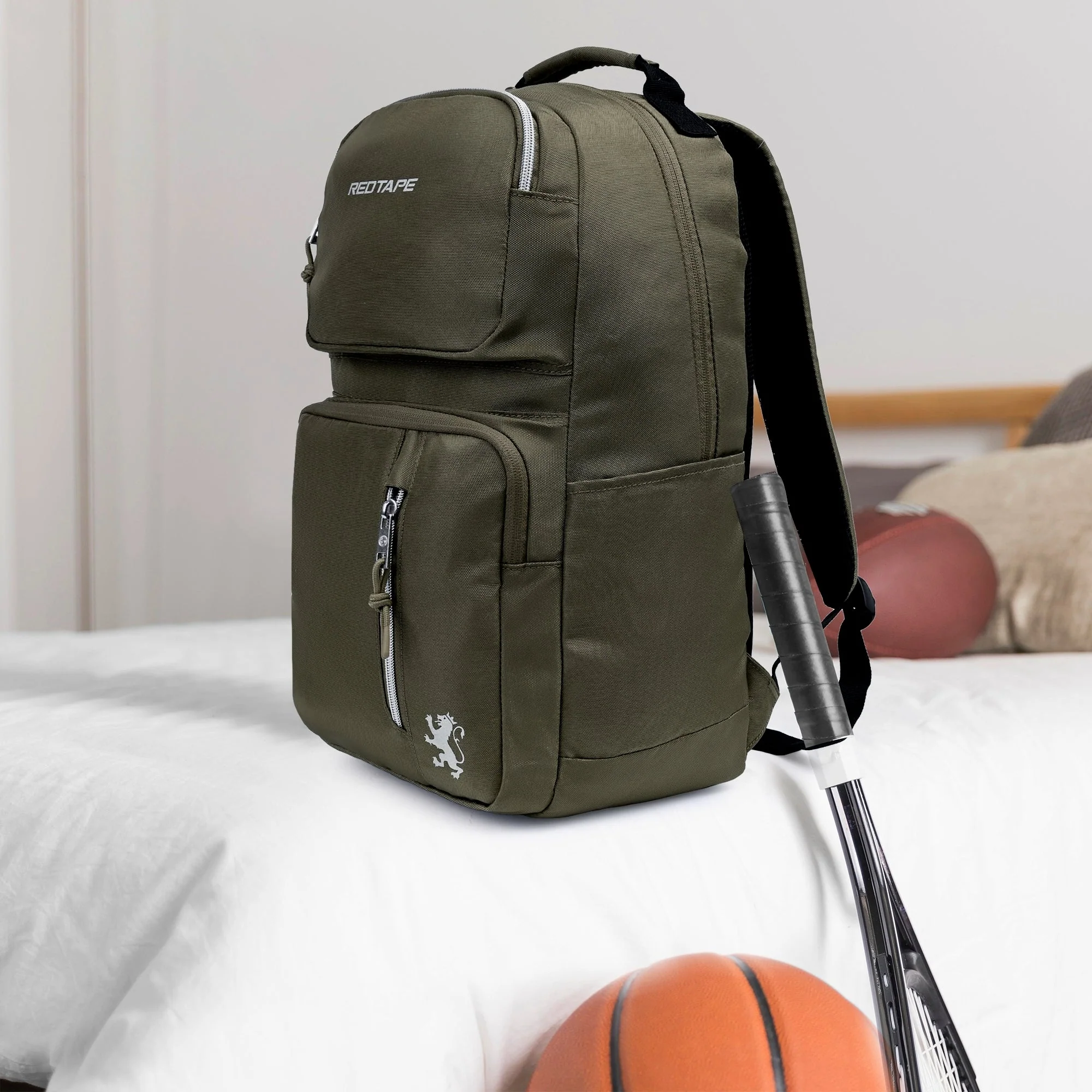 Olive Unisex 23L Polyester Laptop Backpack
