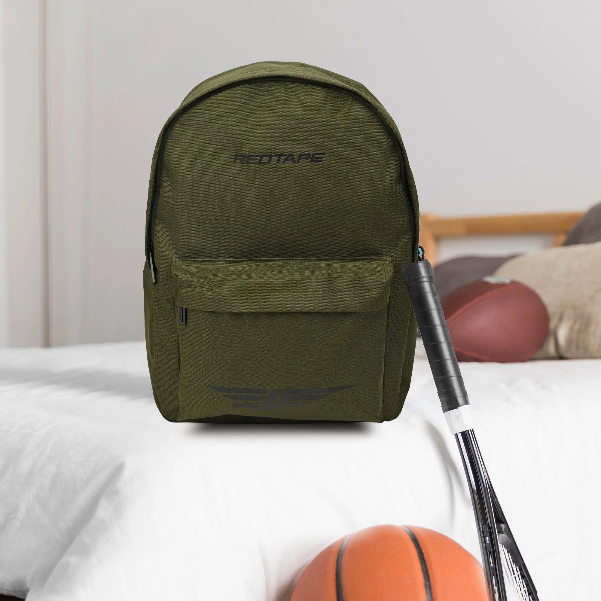 Olive Unisex 25.5L Polyester Laptop Backpack