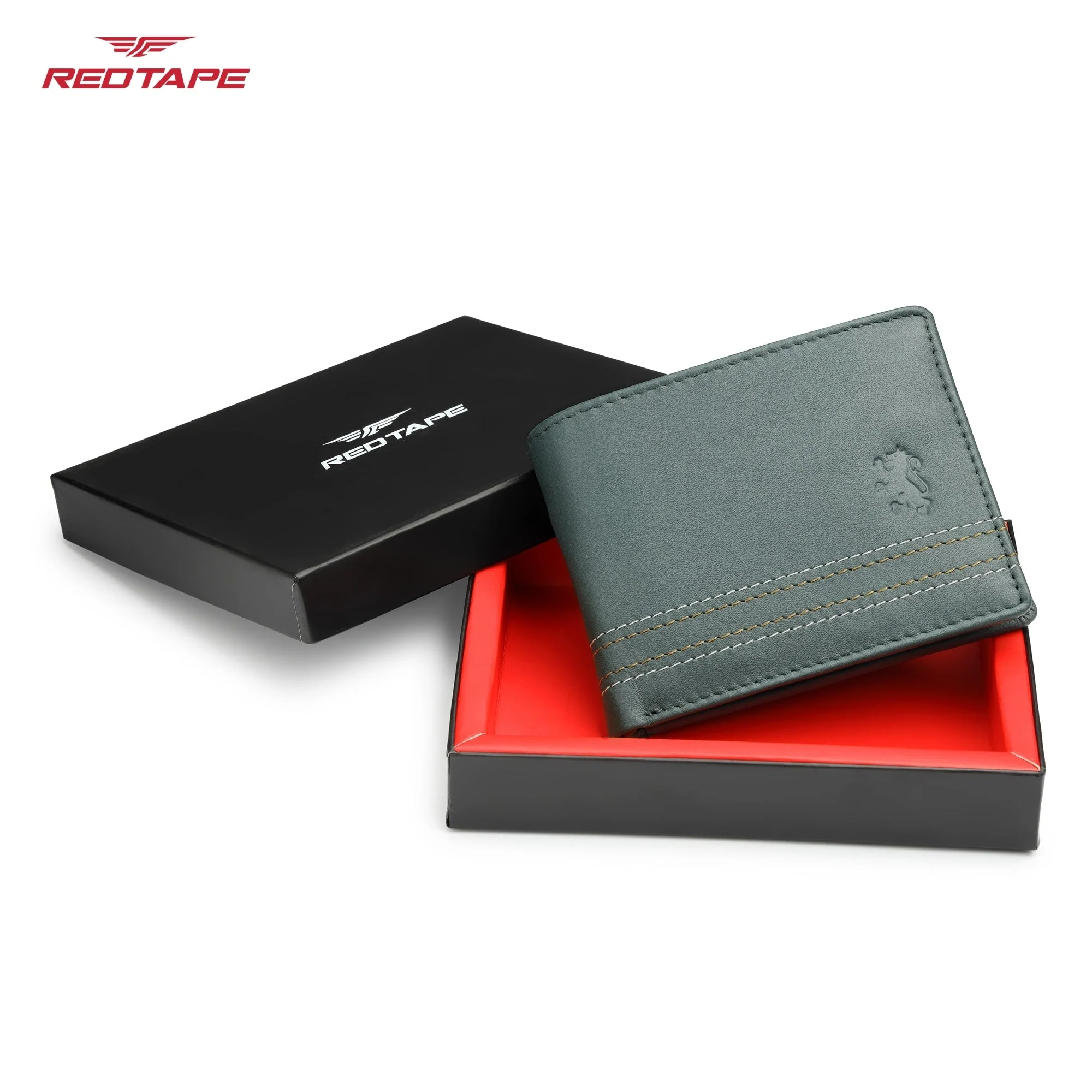 Olive Green Genuine Leather Wallet for Men