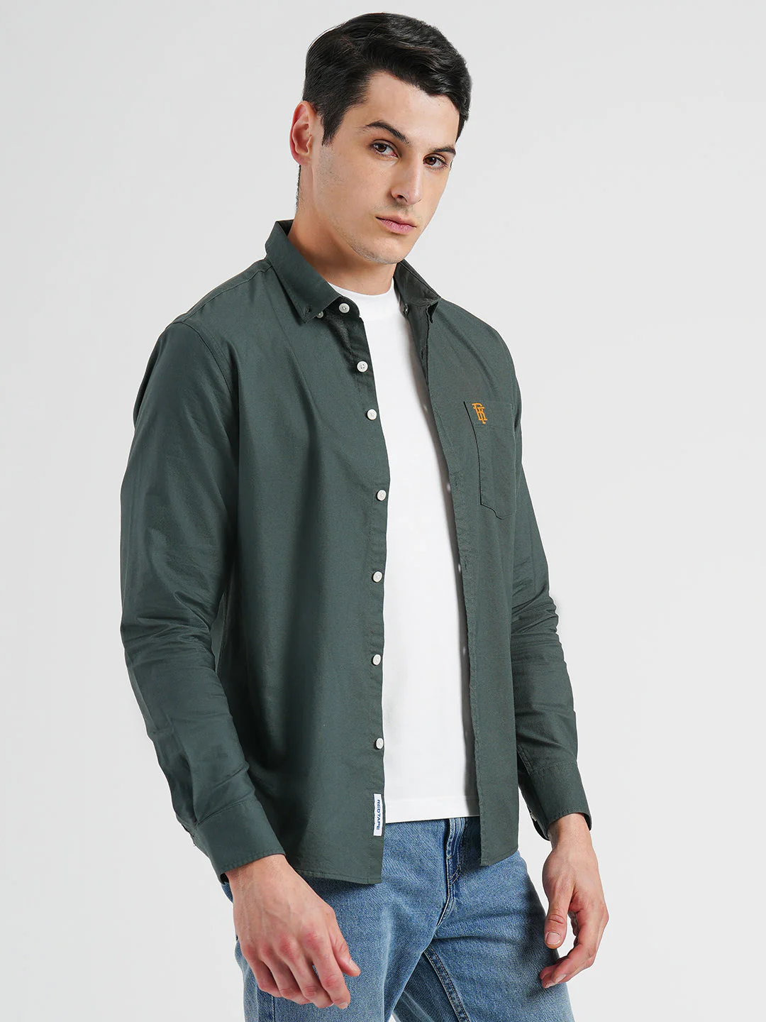 Oxford Solid Shirt for Men - Image 3