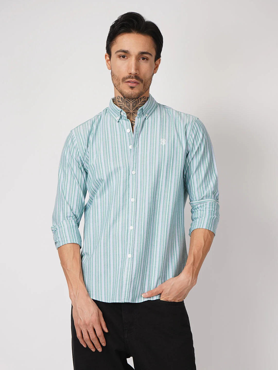 Oxford Striped Shirt for Men