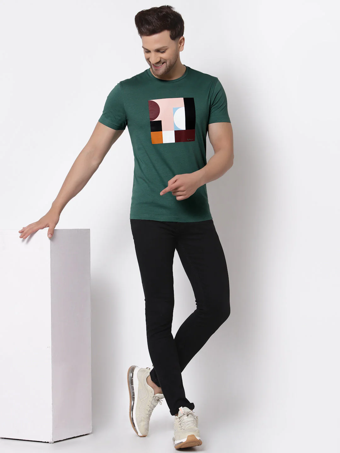 Printed Round Neck T-Shirt for Men - Image 5