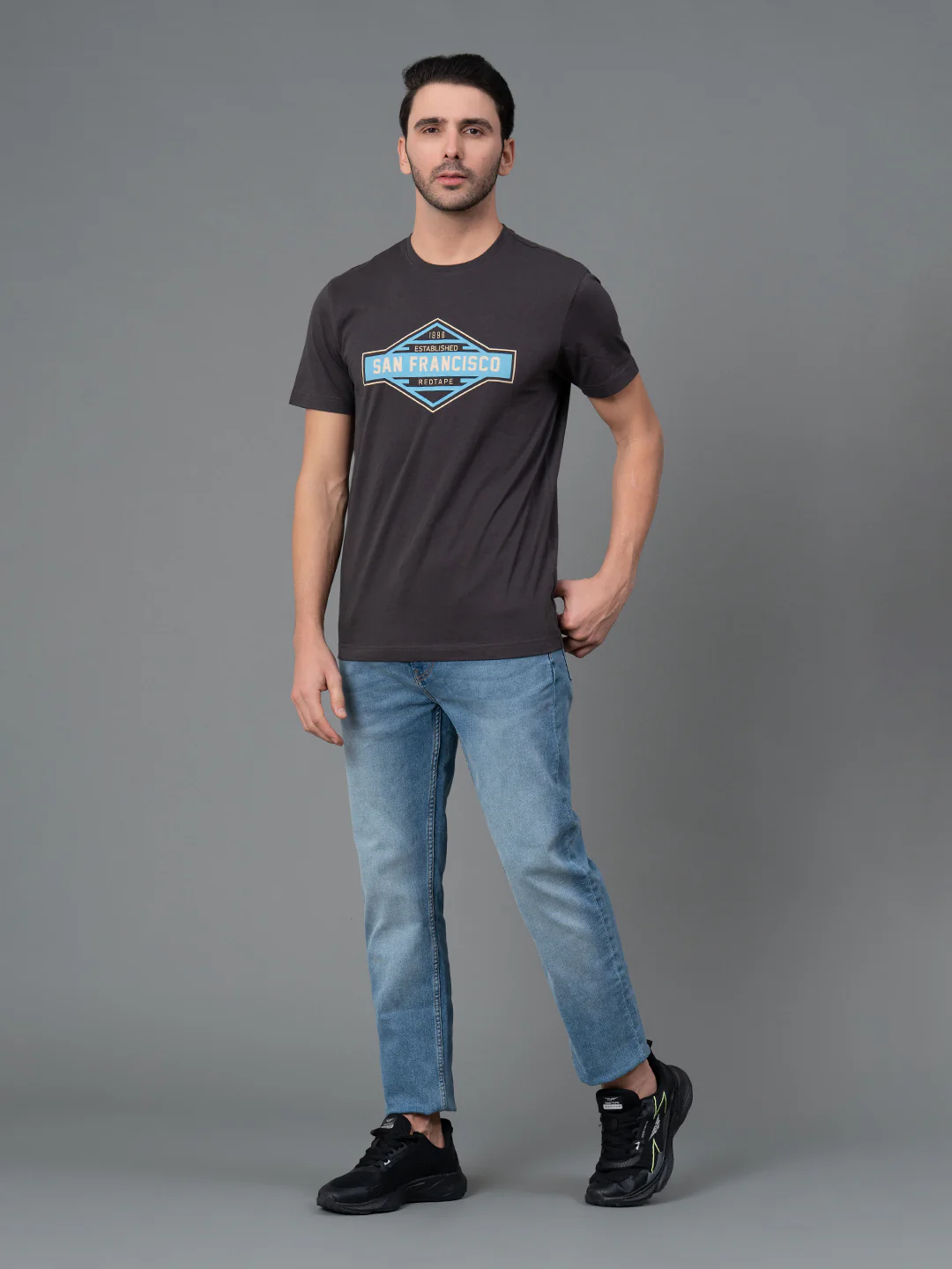 Printed Round Neck T-Shirt for Men - Image 5