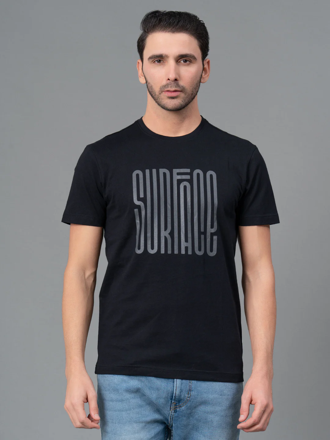 Printed Round Neck T-Shirt for Men