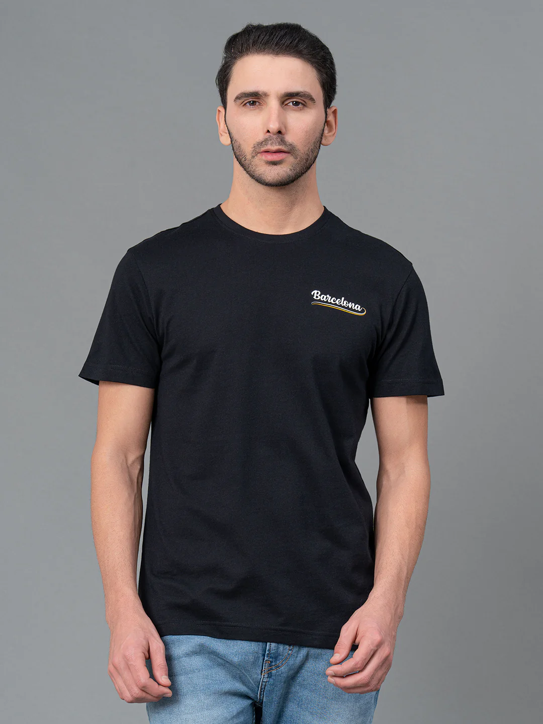 Printed Round Neck T-Shirt for Men