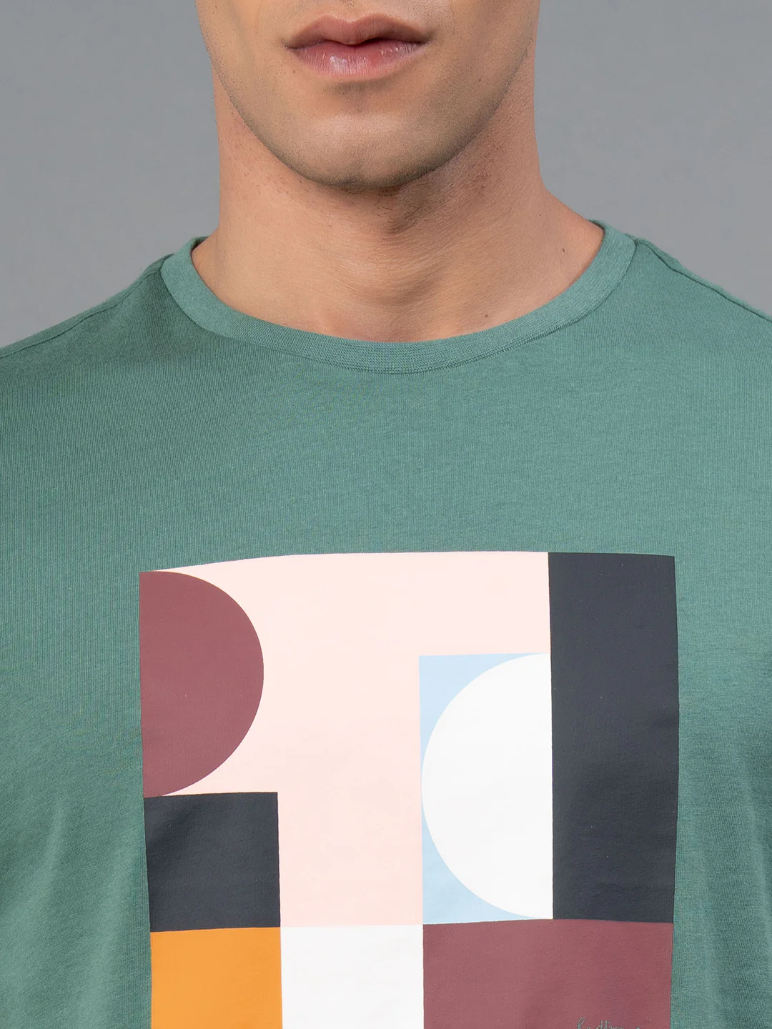 Printed Round Neck T-Shirt for Men - Image 4