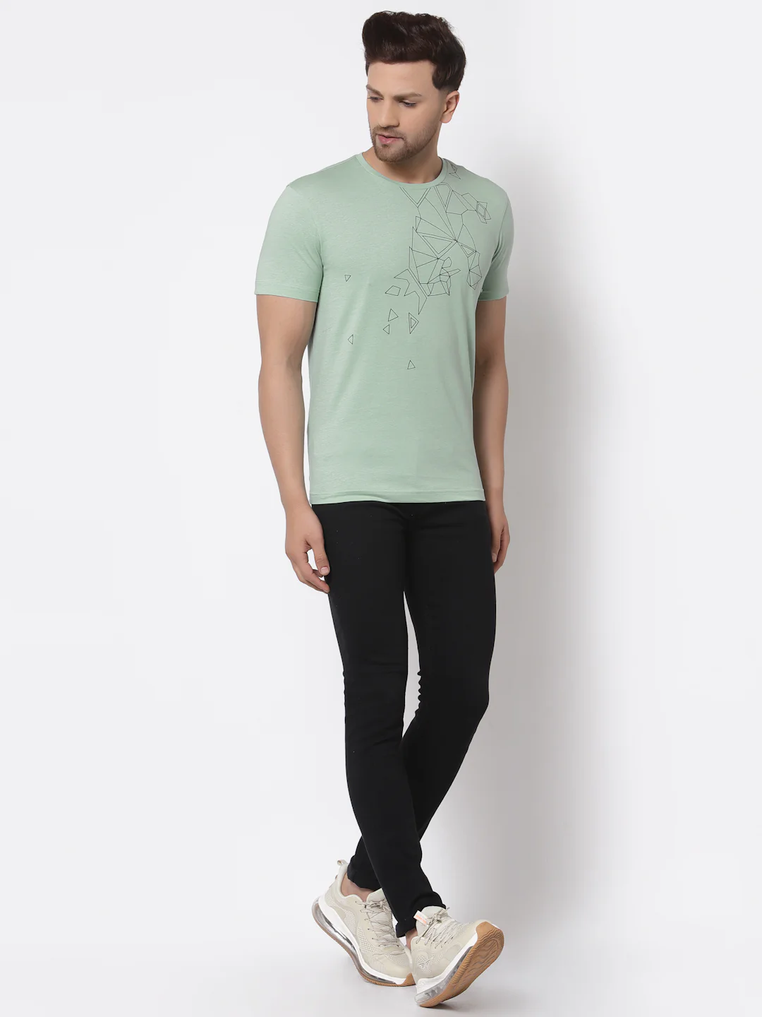 Printed Round Neck T-Shirt for Men - Image 5