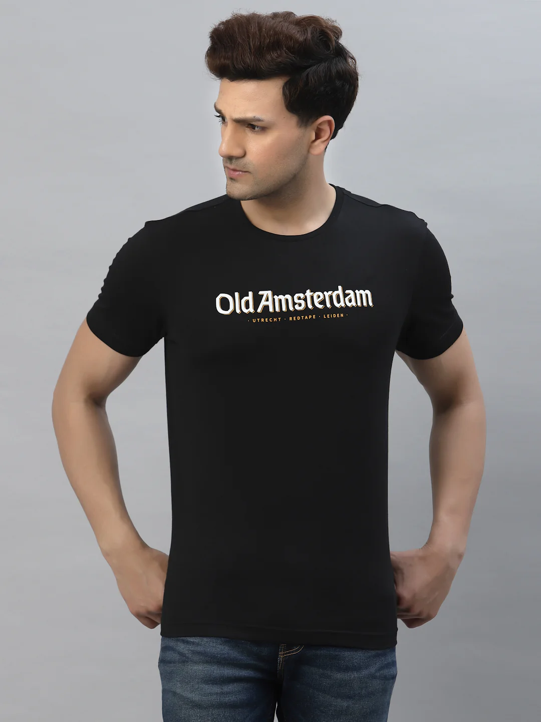Printed Round Neck T-Shirt for Men
