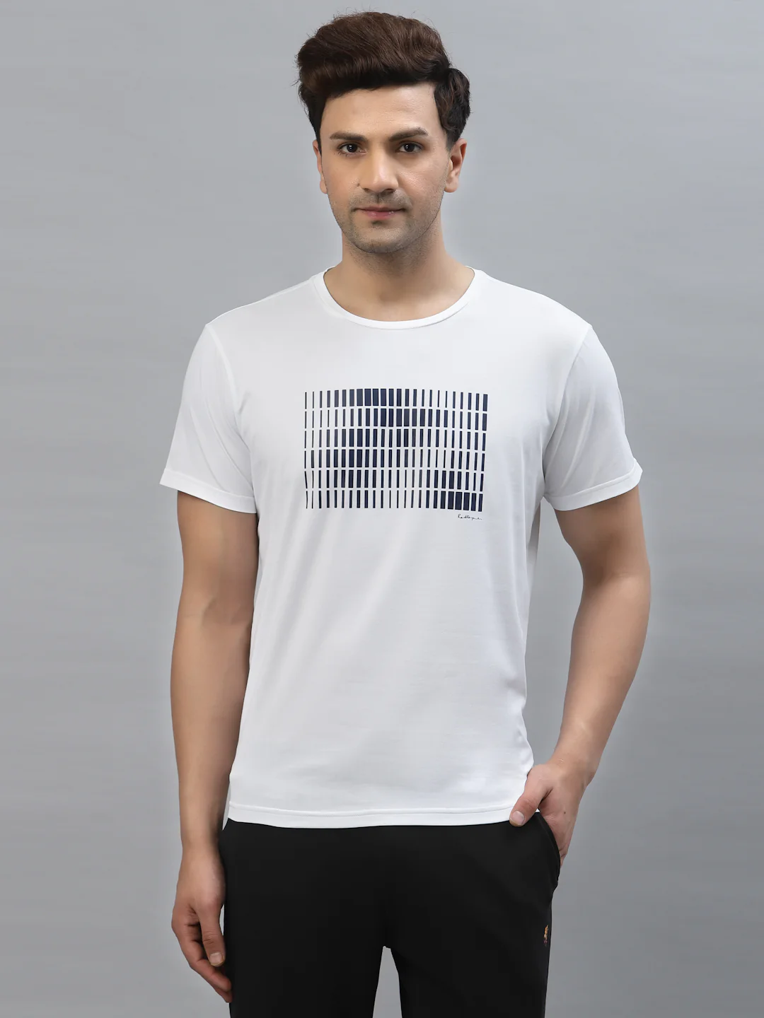 Printed Round Neck T-Shirt for Men