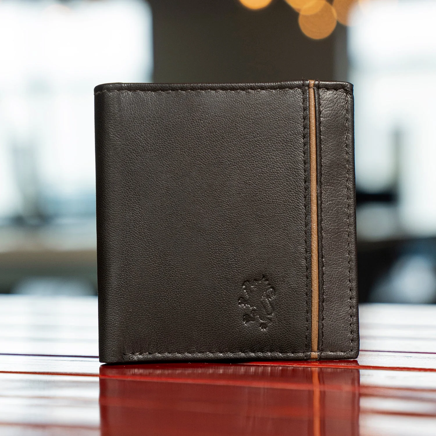 Bifold Leather Wallet with RFID Protection for Men| Stay Organized and Secure