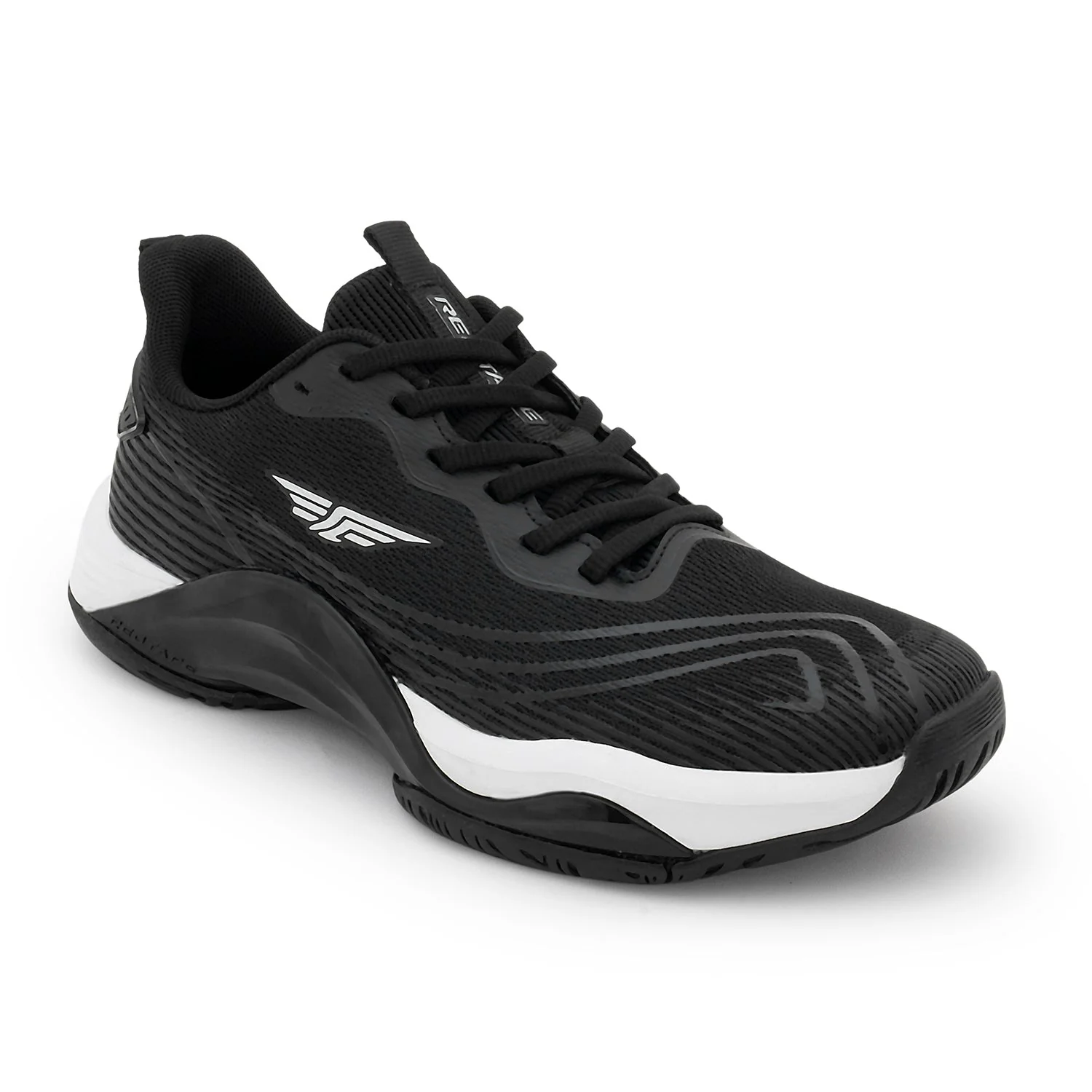 Black and White Basketball-Inspired Shoes for Men