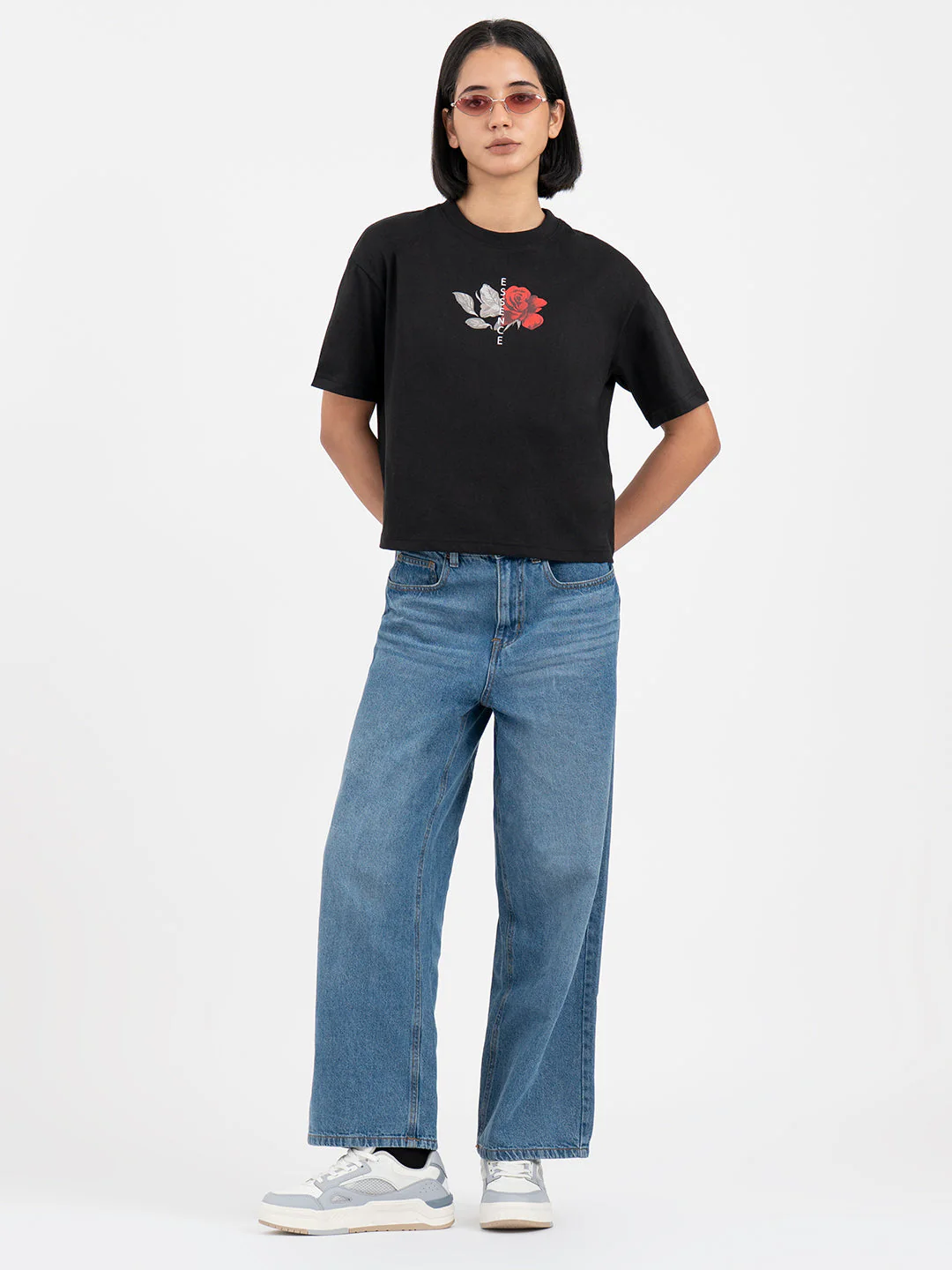 Black Polo T-Shirt for Women - Image 5