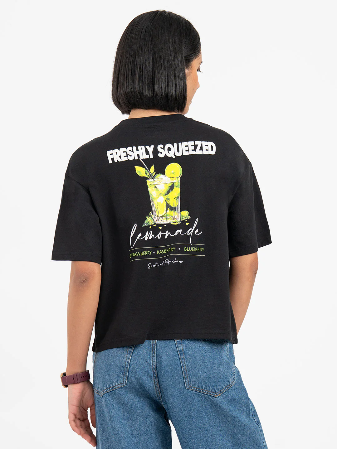 Black Polo T-Shirt for Women - Image 3