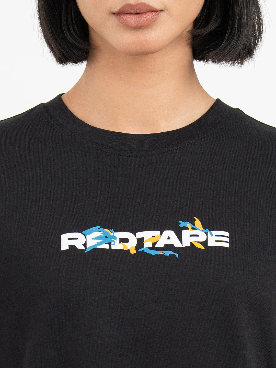 Black Polo T-Shirt for Women - Image 7