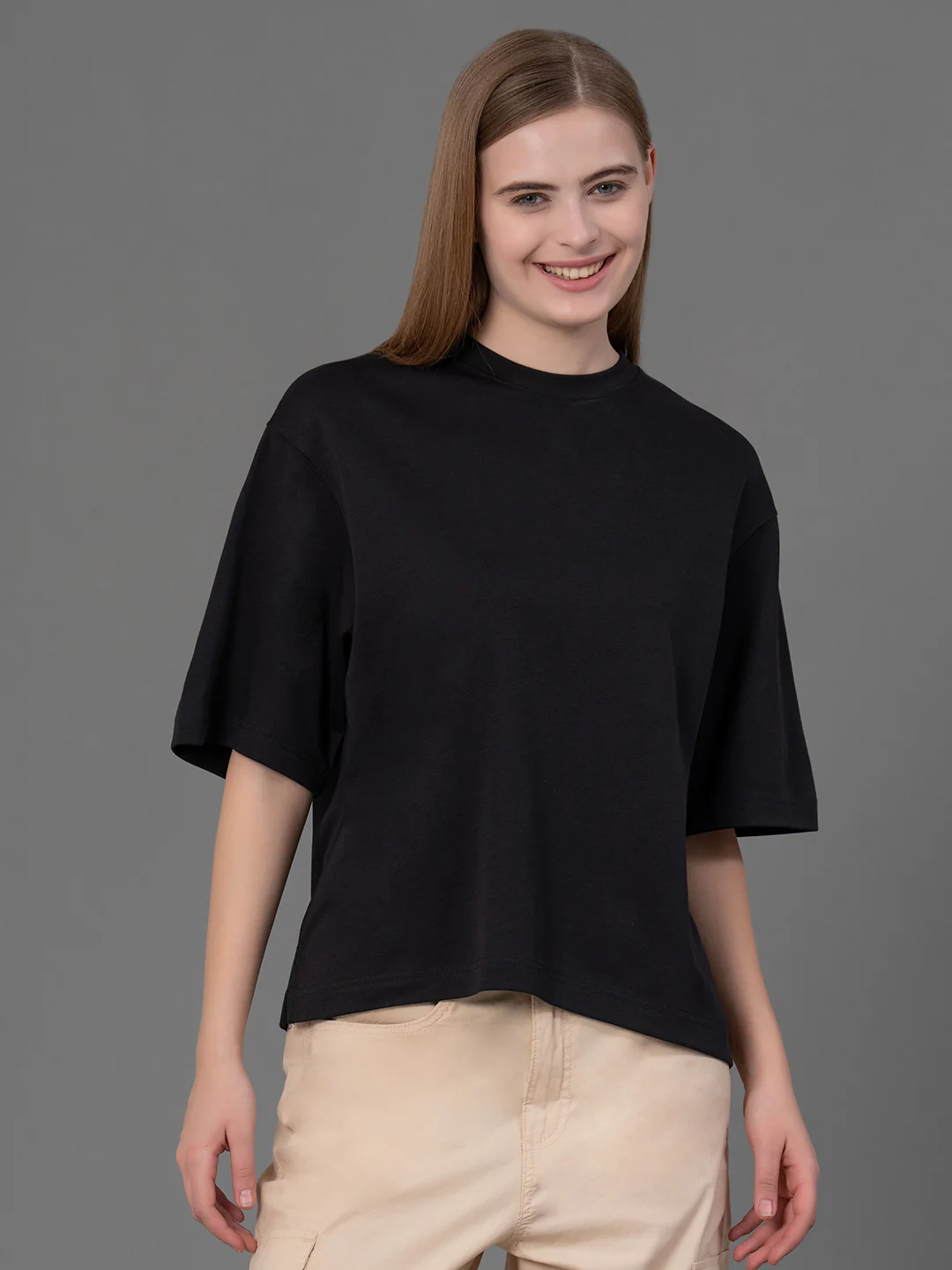 Black Oversized T-Shirt for Women