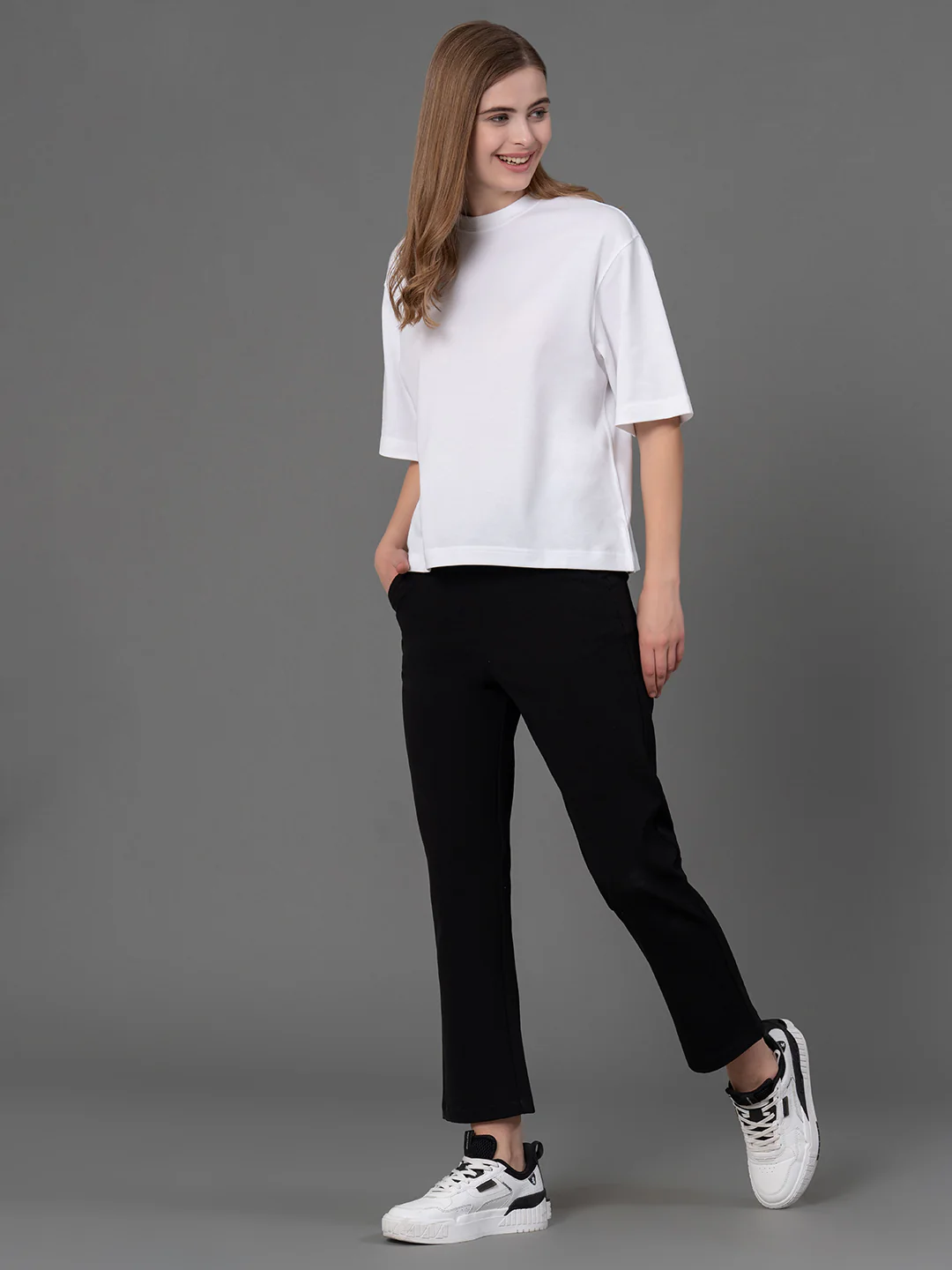 Solid Black Trousers for Women - Image 5