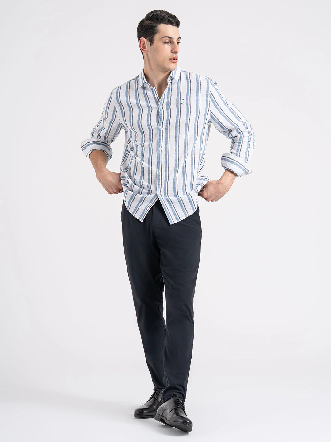 Button Down Striped Shirt for Men | Durable & Stylish - Image 5