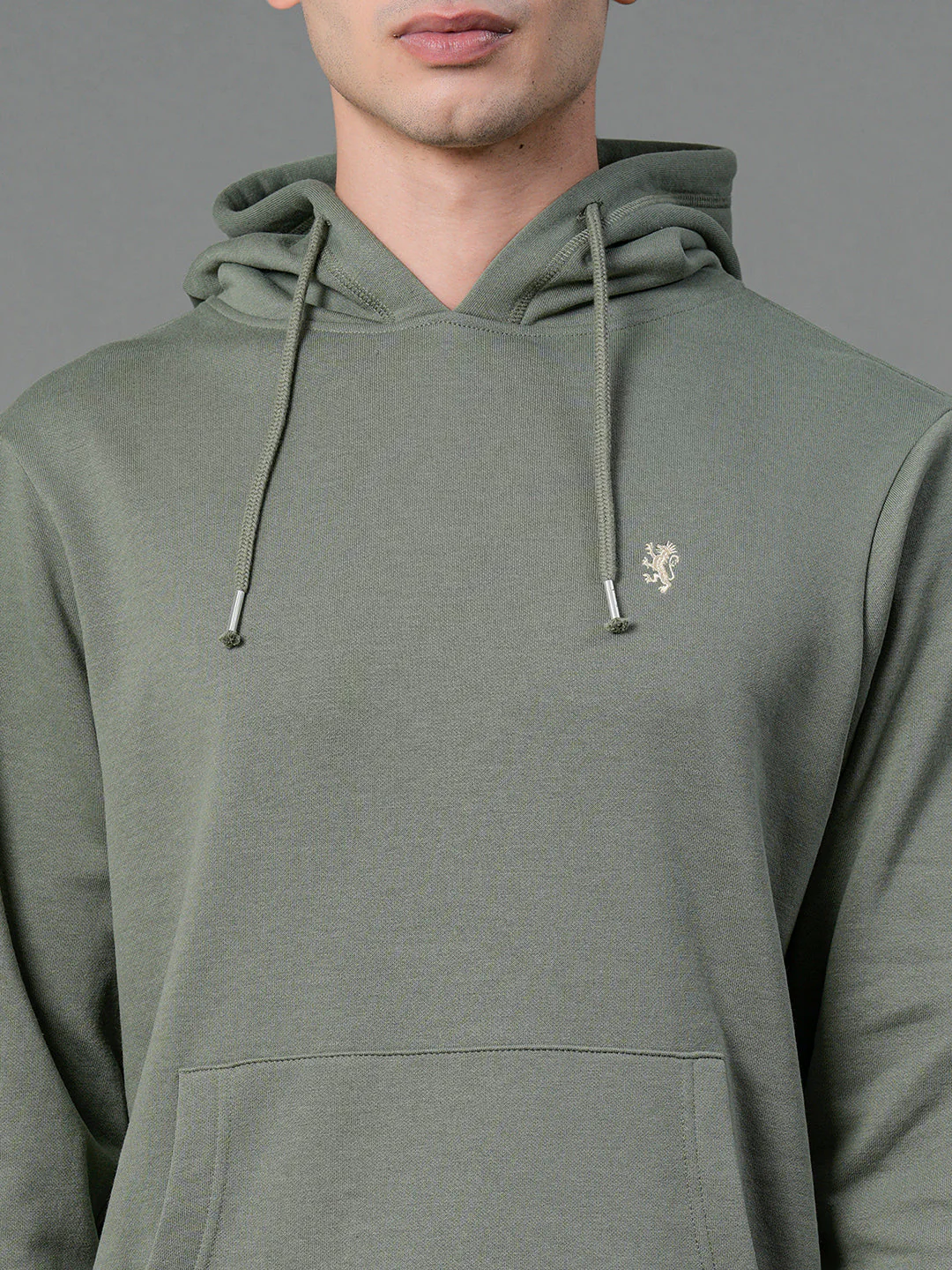 Casual Solid Hoodie For Men - Image 4