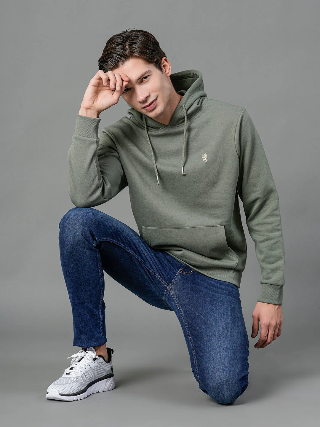 Casual Solid Hoodie For Men - Image 5