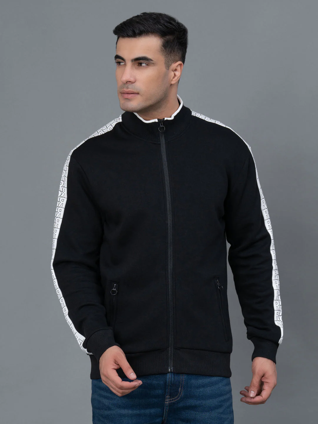 Casual Sweatshirt with Zipper for Men