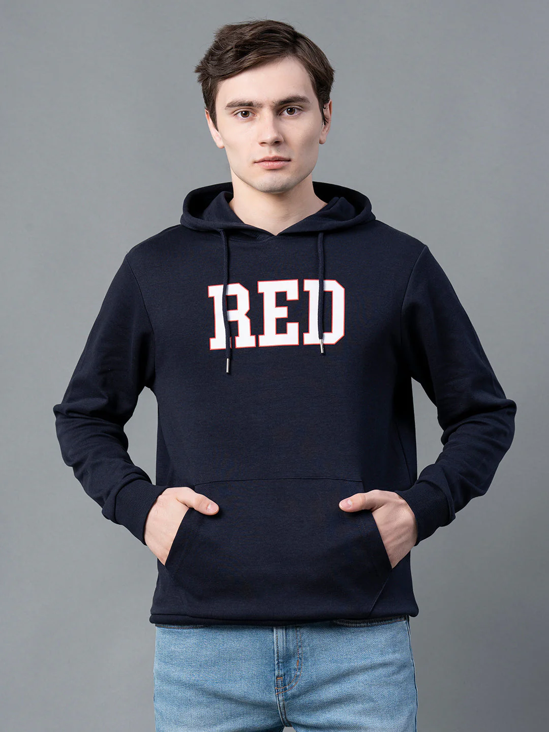 Classic Navy Casual Hoodie for Men