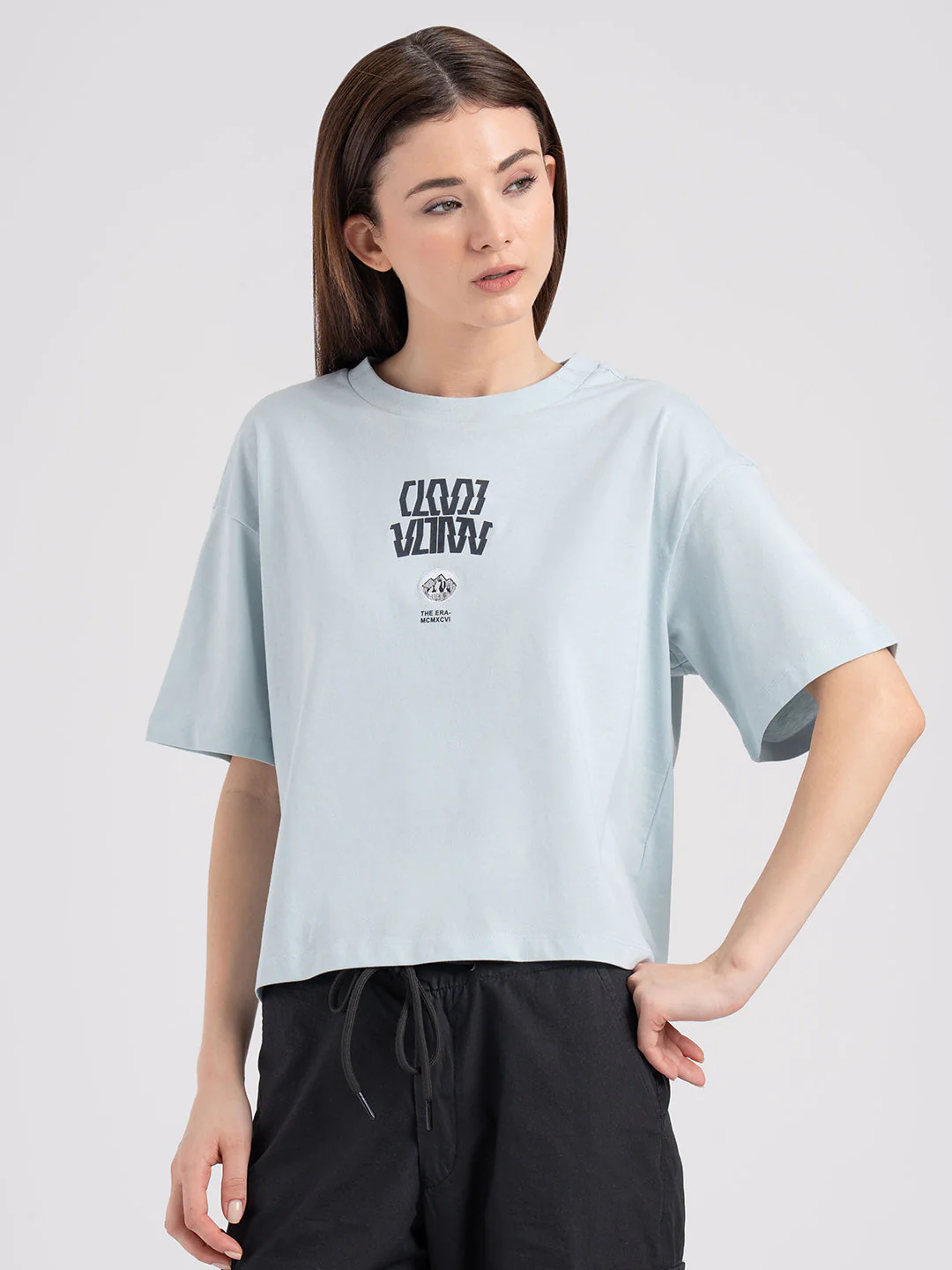 Classic Round Neck Graphic T-Shirt