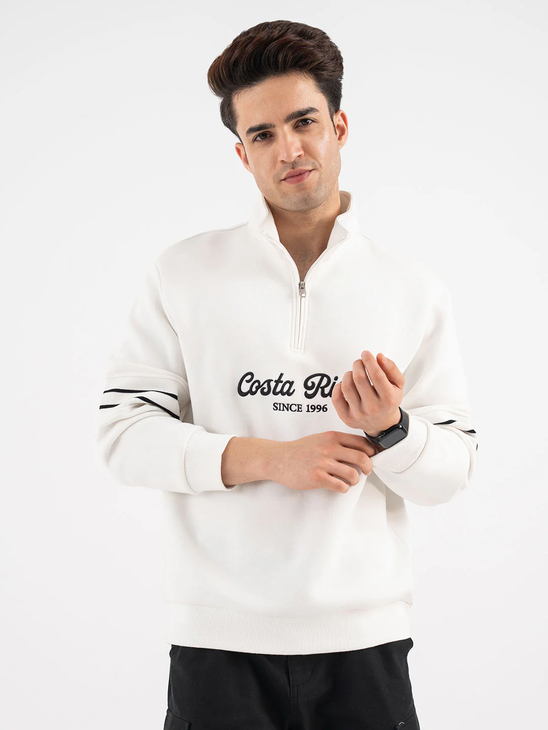 Red Tape Dark Navy Sweatshirt for Men