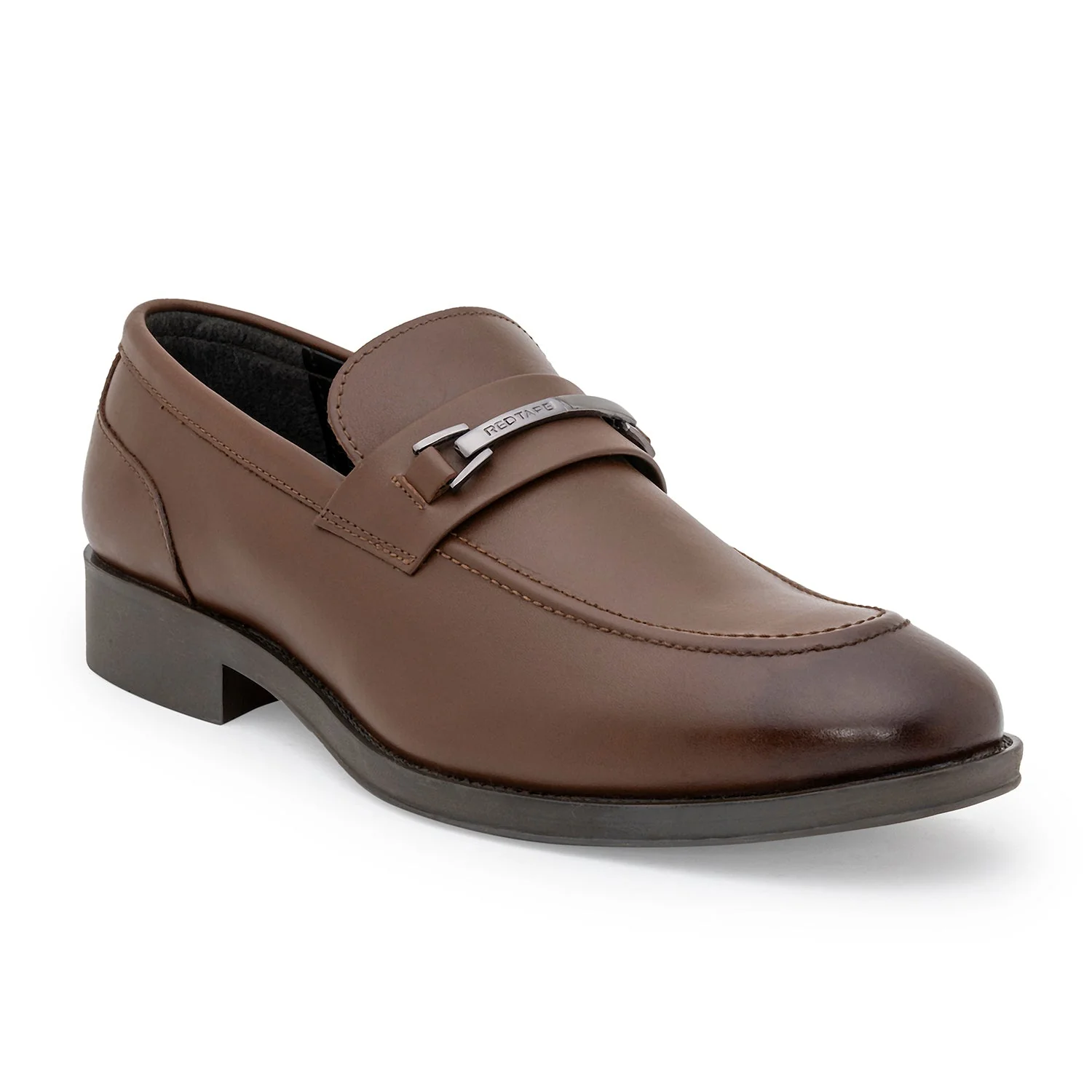 formal loafers for men real leather shoes with low cut pattern