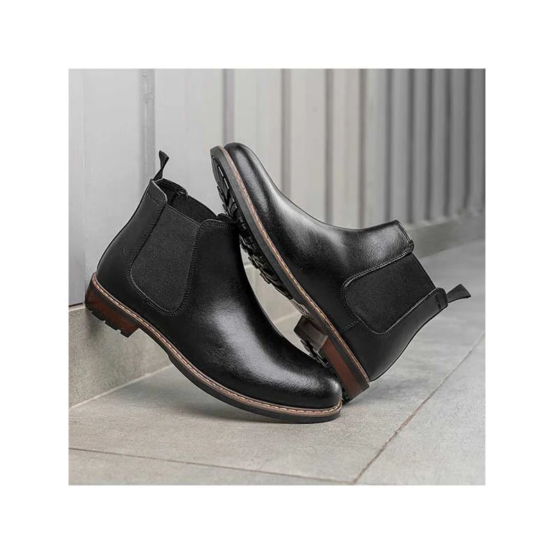 Genuine Leather Chelsea Boots for Men