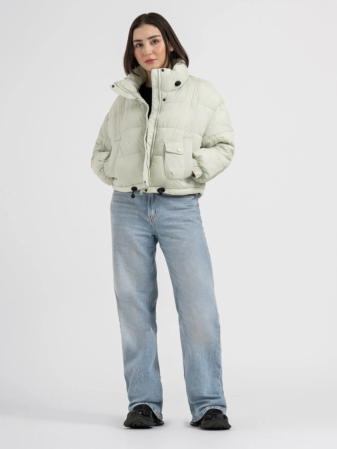 Green Bomber Jacket for Women | Stylish Winter Essential