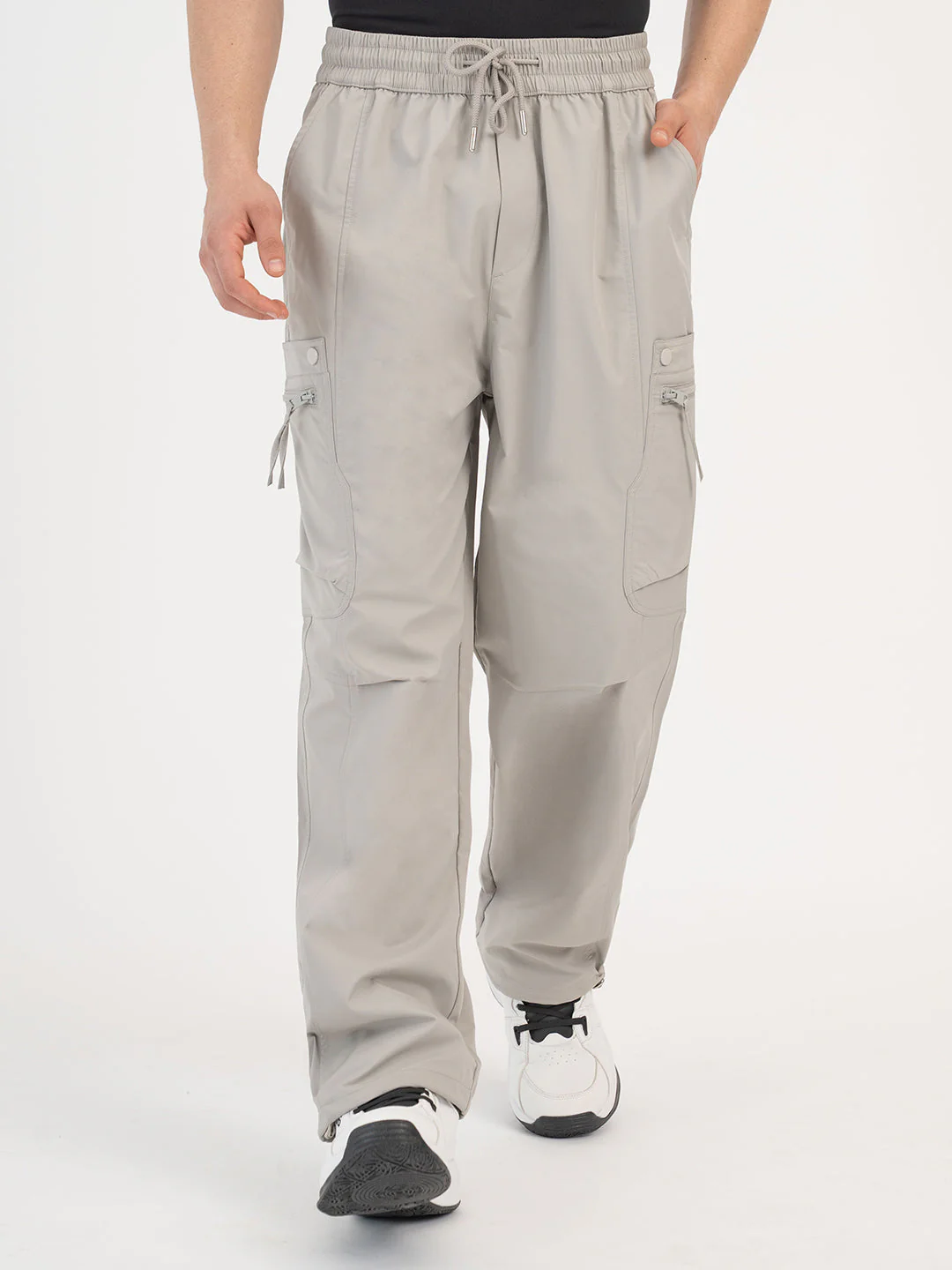 Red Tape Grey & Olive Pants for Men