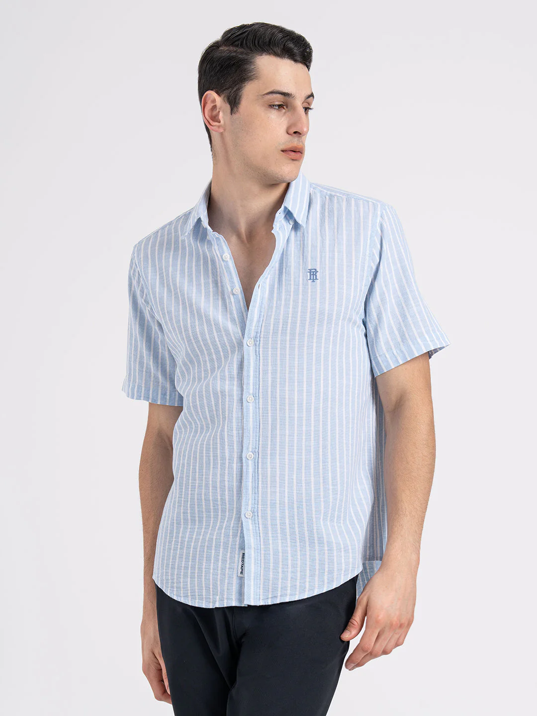 Half Slevee Button Down Shirt for Men
