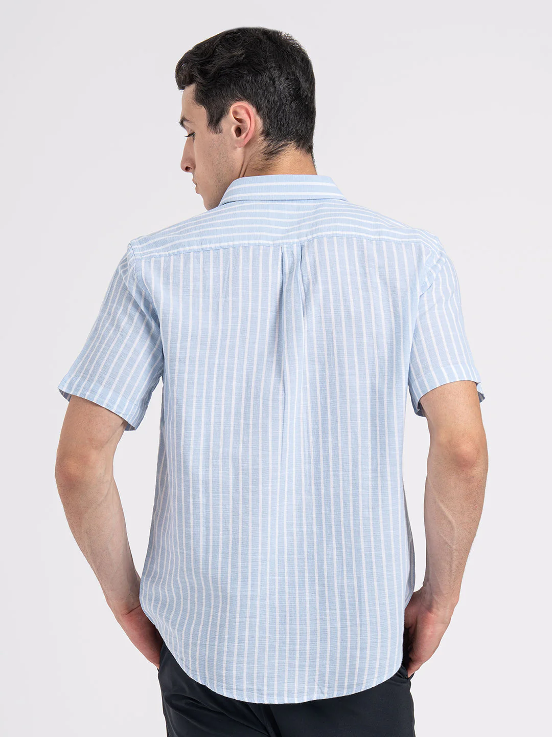 Half Slevee Button Down Shirt for Men - Image 4