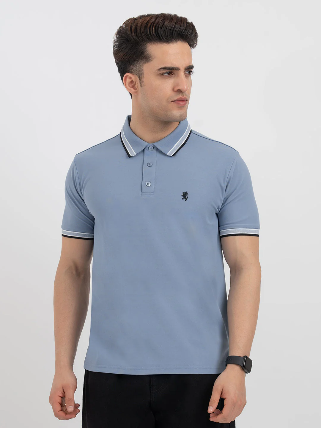 Red Tape Light Blue Polo T-Shirt for Men