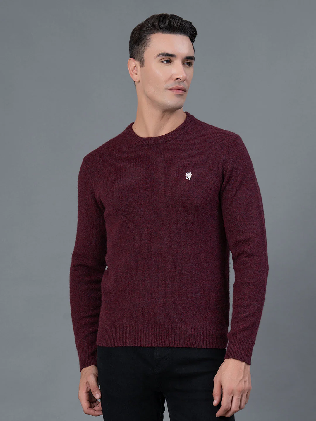 Maroon Casual Sweater for Men