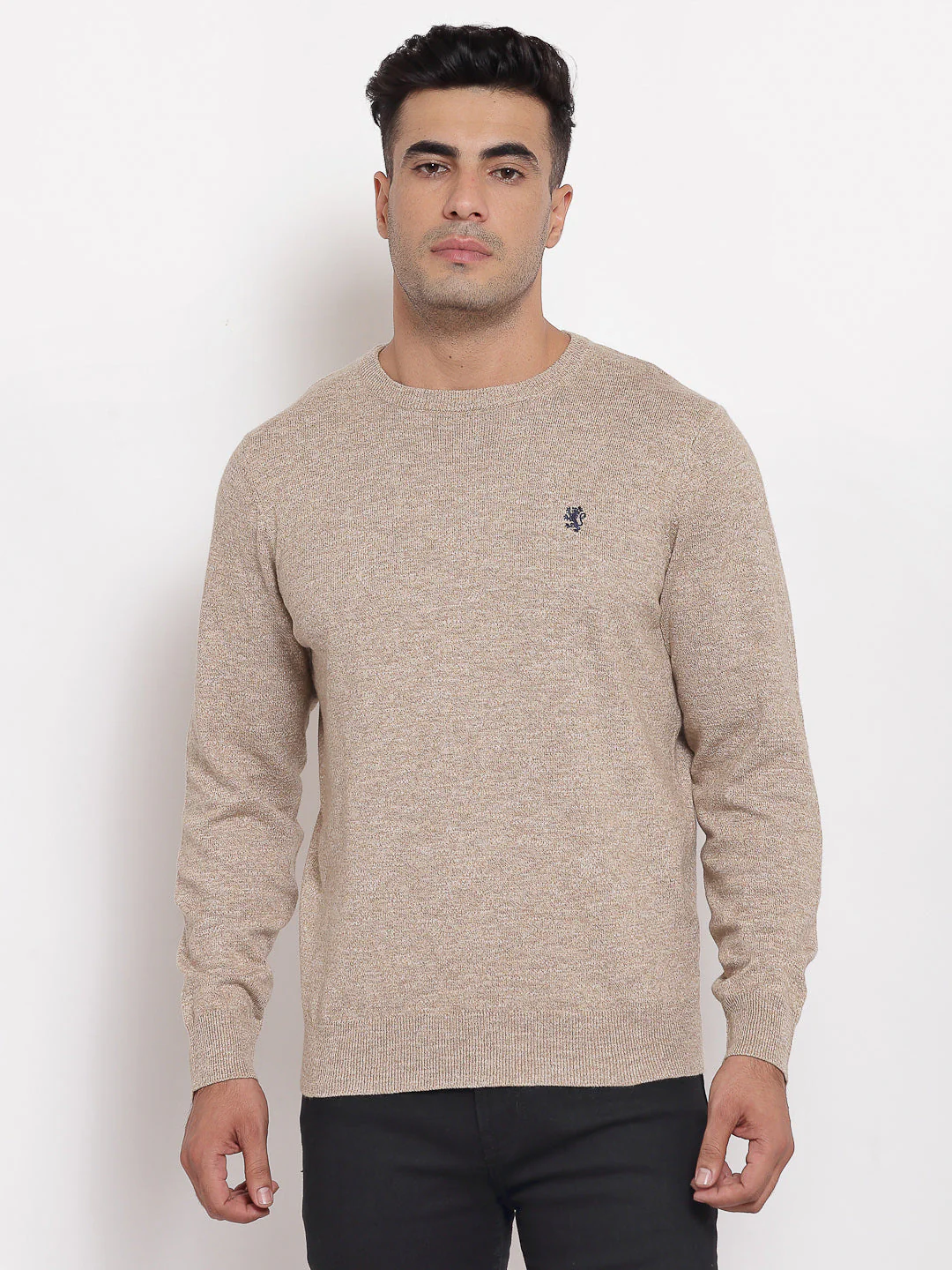 Men Beige Sweater