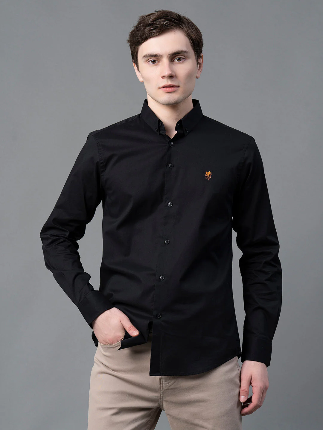 Pure Cotton Solid Shirt for Men